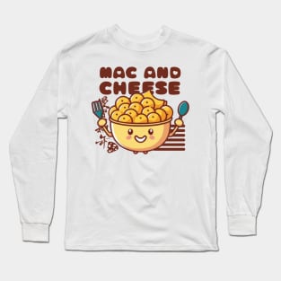 Kawaii Mac and Cheese Long Sleeve T-Shirt